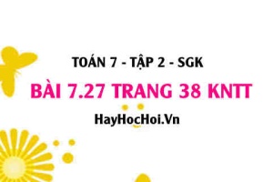 Bài 7.27 trang 38 Toán 7 Tập 2 Kết nối tri thức: Lập đa thức biểu thị thể tích